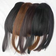 Extra Thick Kids Clip-In Bangs - Brown Fringe Set For Girls, Easy &Heat Resistant For Christmas Dress-Up (More Hair, Soft ) - Multicolor - View 7