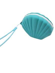 New Shell Shaped Coin Purse Lipstick Case Card Holder Bluetooth Earphone Storage Bag Handheld Soft Silicone Card Key Coin Pouch Multi-Functional Waterproof Silicone Storage Bag Holiday Gift For Women Money Wallet Mini Wallet Purse Wallet Small Wallet Wristlet Wallet Coin Wallet - Multicolor - View 9