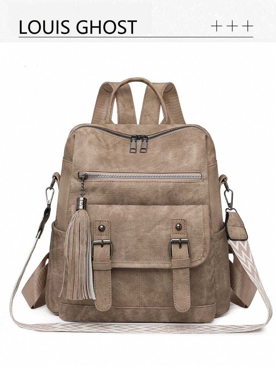 Chất liệu giả da | Khóa đôi trang trí * Dung tích lớn tiện dụng, tôn lên vẻ đẹp cổ điển của việc di chuyển trong đô thị - Dây đeo vai/tay cầm có thể điều chỉnh, người bạn đồng hành đa năng cho việc đi lại hàng ngày và những chuyến đi ngắn, hai cách mang.