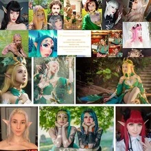 1/2 件套魔法精灵仙女耳朵 - 角色扮演仙女精灵耳朵、精灵耳朵、派对服装、化装舞会配饰，适合文艺复兴时期、角色扮演、万圣节派对、圣诞节、生日、各种电影和微缩胶片拍摄、摄影等。 - 膚色 - 查看 11