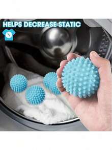 1pc Reusable Laundry Washing Ball - Rubber Material, Stain Removal & Lint Remover, Clothes Specific, No Power Needed, Essential Household Cleaning Item, Fabric Softener Dryer Ball, Reduces Wrinkles & Static, Prevents Tangling In Home & Laundromat, No Electricity Required, Suitable As Toy For Cats & Dogs, Great Gift For Mother's Day, Valentine's Day, Friends, Moms, Girlfriends, Random Color & Style - Multicolor - View 8