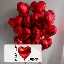 Red & Gold Decor Set - Large Gold LOVE Letter - Large Heart/Set, Polyester Foil Balloon Love Banner, Red Ribbon, Suitable For Valentine's Day, Anniversary, Wedding, Birthday Party, Home Decor, Hotel Decor, Photography Props - Multicolor - View 17