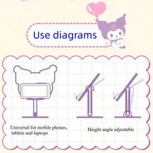 Sanrio New Hello Kitty Phone Stand, Multifunctional Adjustable Height Foldable Desktop Tablet Holder - Ideal For Watching Shows, Perfect Birthday And Christmas Gift - Multicolor - View 9