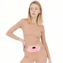 Portable Automatic Heating Pad ForMenstrual Cramps Relief, Adjustable Belt Belly Heatpad Wrap With Massage & Heat Therapy,CordlessComfort For Daily Use, Ldeal Gift Heavy Duty Weightlifting Wrist Straps Waist Trimmer Trainer Belt BackSupport Women's - 粉色 - 查看 10