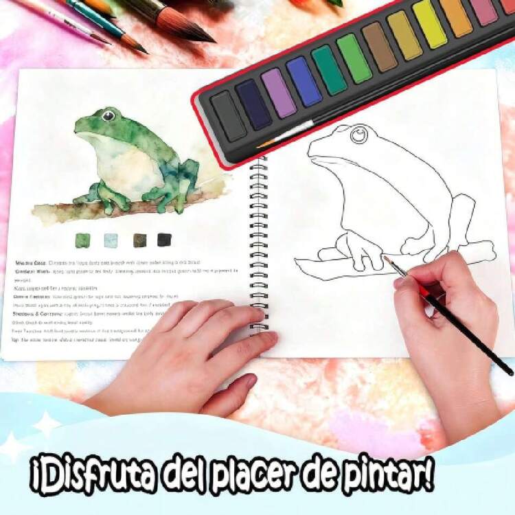 Watercolor Books & Drawing Notebooks - 玫紅色 - 查看 5