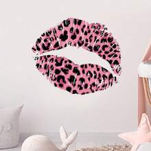 1 pieza Adhesivo de pared con estampado de leopardo con huella de labios, adhesivo de pared autoadhesivo moderno, adhesivo de decoración del hogar, adhesivo de pared, adhesivo de vinilo, decoración de primavera, agrega vitalidad a tu hogar, adhesivo decorativo Rama