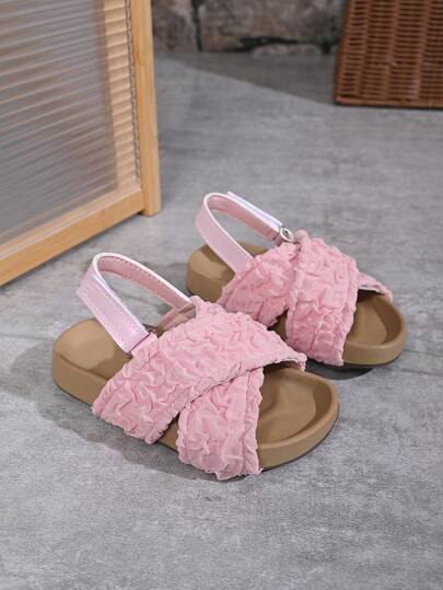 Kids Summer Sandals, New Fashion Open-Toe Princess Shoes, Soft Bottom Toddler Girls Slippers