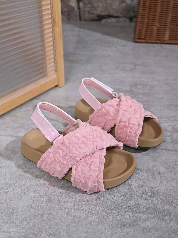 Kids Summer Sandals, New Fashion Open-Toe Princess Shoes, Soft Bottom Toddler Girls Slippers