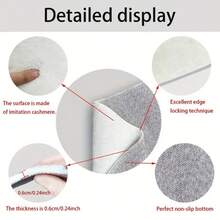 1 covor de baie din microfibră cu model de ursuleț alb mic, antiderapant și super moale, preș de ușă, covoraș de absorbție a apei pentru baie, lavabil la mașină, cu fir scurt, spate TPR, material tricotat, pentru baie, dormitor, bucătărie, intrare, utilizare în interior și exterior, accesorii și decor pentru baie, cadou perfect pentru casă nouă. - Multicolor - Vizualizare 9