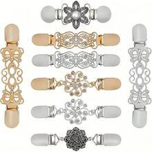 1 chiếc kẹp thắt lưng và áo sơ mi kiểu cổ điển, kẹp thắt lưng váy phong cách retro, phù hợp để siết chặt khăn choàng, áo khoác cardigan, áo len, quần áo và quần, ghim cài kim loại có thể điều chỉnh, áp dụng cho váy, áo sơ mi, khăn choàng và áo len - Chắc chắn, thiết kế chống trượt, sử dụng được quanh năm, hợp kim kẽm, phù hợp cho trang phục thường ngày | Thiết kế retro | Hợp kim kẽm, kẹp thắt lưng váy, kẹp thắt lưng áo len, kẹp thắt lưng váy - Nhiều màu - Xem 2