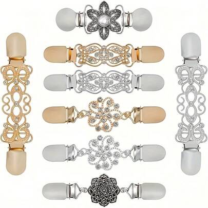 1pc Vintage Waist Belt And Shirt Clip, Retro Dress Waist Clip, Suitable For Shawl, Cardigan, Sweater, Clothes And Pants Tightening Clip, Adjustable Metal Brooch Applicable To Dress, Shirt, Shawl And Sweater - Sturdy , Non-Slip Design, All-Season Use, Zinc Alloy, Suitable For Casual Wear Waist Clip | Retro Design | Zinc Alloy, Dress Waist Clip, Sweater Waist Clip, Dress Waist Clip