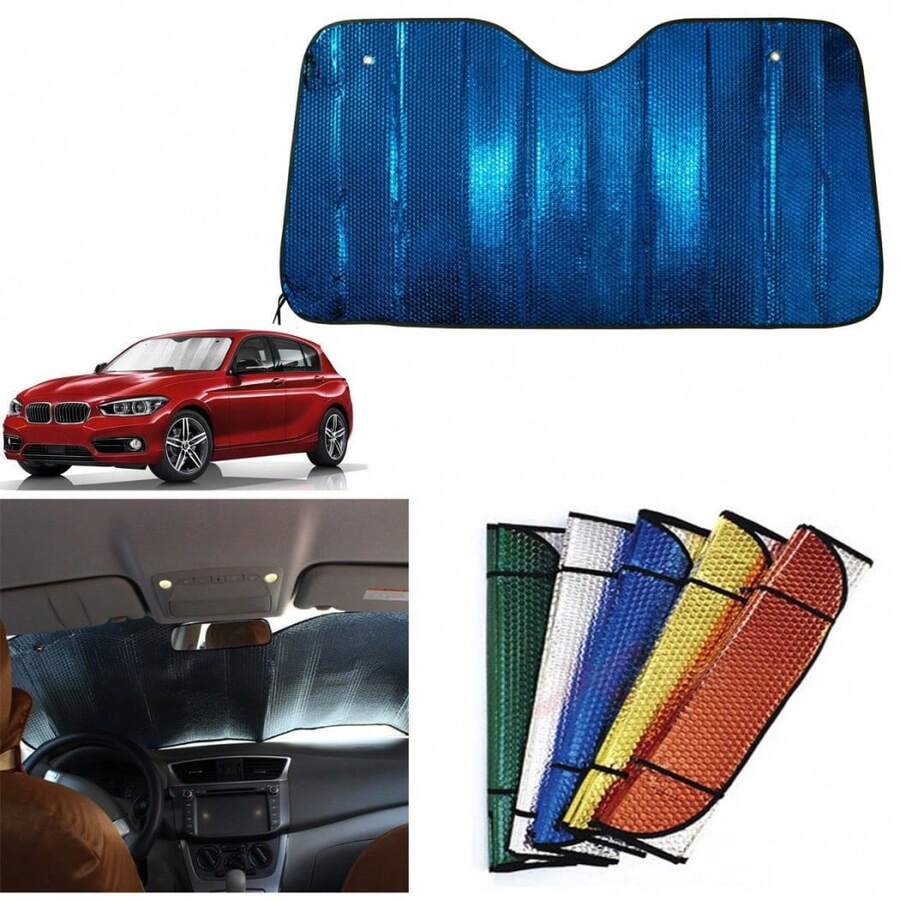 OISE ART STORE Tendina Parasole Per Parabrezza Auto Camper Protezione Cruscotto 140x70 Cm - - Multicolore - Visualizzare 1