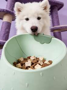 1个草莓宠物狗碗，防滑耐用，适用于小型犬和猫的宠物食品和水碗 - 100ml - 查看 6