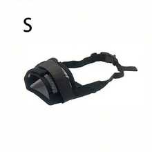 可调节宠物狗软嘴套，网状训练狗嘴套，防咬、防吠、防啃咬，宠物止吠狗嘴套 - 黑色 - 查看 12