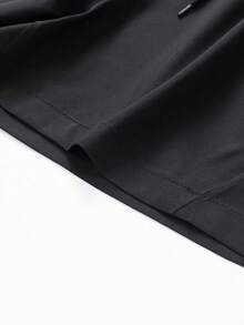3pcs/Set Boys' Outdoor Sports Running Solid Color Breathable Comfortable Cooling Shorts, Summer - Black - View 5
