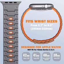 Bandletic - Silicone Magnetic Strips Compatible With ,37006846 - Orange - View 5