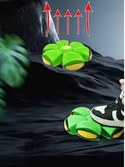 1PCS UFO Magic Flying Disc Ball For Dogs - Creative Airplane-Shaped Pet Throwing Toy, Portable Decompression Outdoor Fun Toy For Small & Medium Dogs