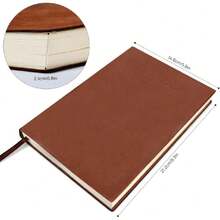 Libreta Hojas Blancas A5 Sketchbook,Cuaderno engrosado (180Hojas / 360 Páginas),Cuaderno de Notas De 80 GSM,Diario Journal Notebook,Diario para Mujeres y Hombres (Marrón(En blanco)),36979654 - Púrpura malva - Ver 5