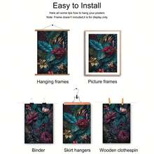 1幅无框铁骑士与公主艺术海报 - 无框帆布墙画，经久耐用，适用于家居、卧室、厨房、客厅、浴室、办公室、酒店等室内装饰|浪漫场景|耐用墙画，墙面装饰 - 彩色 - 查看 6