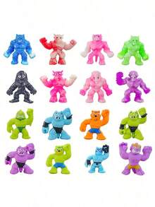 1/5/10/15/20/30/40Pcs Mini Stretch Monster Squishes Toys Random Styles,Birthday Gift,Party Gift, Sock Filler, Happy Man Toy Party Discount, Sensory Gel Toy, Autism,Elastic Toy And Good Bag Stuffers Prizes,Halloween And Christmas Gifts - Multicolor - View 6