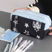 3 hộp đựng bút hình bánh phô mai muối biển và khoai môn Sanrio mới, túi đựng văn phòng phẩm họa tiết ngôi sao kiểu Hàn Quốc, nhãn dán trang trí DIY, hộp đựng văn phòng phẩm Ins - Nhiều màu - Xem 9