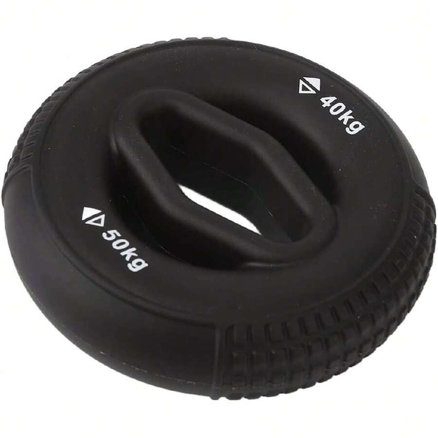 Ejercitador De Mano, Fortalecedor de Antebrazo de Mano Negro café Hueco Ergonómico Fortalecedor De Agarre De Mano con Material de silicona amigable con la piel para Aliviar el Estrés,36984732 - Multicolor - Ver 1