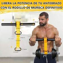 Antebrazo Ejercitador-Fortalecedor de Antebrazo y Rodillo de Muñeca con Cincha de Nylon y Mecanismo de Bloqueo Rápido para Fuerza de Agarre Musculación Rehabilitación,36984663 - Multicolor - Ver 6