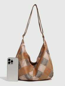 Túi đeo chéo nữ phong cách retro, túi xách thời trang Hàn Quốc mới, túi đeo vai dung tích lớn, vật dụng cần thiết cho mùa tựu trường, quà tặng Ngày Nhà giáo, quà tặng tri ân, quà tặng Lễ Tạ ơn, túi quà tặng tái sử dụng cá nhân hóa, túi dành cho giáo viên, túi dành cho người làm trong ngành giáo dục, túi dành cho mẹ, quà tặng lý tưởng cho phù dâu, túi truyền cảm hứng. - Màu Khaki - Xem 3