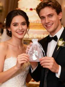 守护天使钥匙扣套装，包含钥匙扣、薄纱袋、感谢卡和天使心形吊坠，适合婴儿派对、婚礼、洗礼、情侣礼物、生日礼物、包装装饰、钥匙扣装饰、情人节礼物、婚礼回礼、婚礼装饰、情人节装饰、送给闺蜜的礼物。 - 彩色 - 查看 7