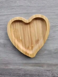 1pc Multi-Functional Wooden Tray With Star And Heart Patterns, Can Be Used As Jewelry Dish, Jewelry Tray, Necklace Tray, Ring Dish, Key Bowl, Decorative Plate, Ideal For Kitchen, Dining Room, Bedroom Decor, And Valentine's Day Gift For Women - Multicolor - View 13