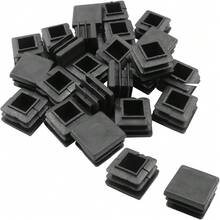 Black Plastic Plugs For 3/4 Inch Square Tubing, Fence And Chair Leg End Caps, 30 Pcs - 1 - View 6