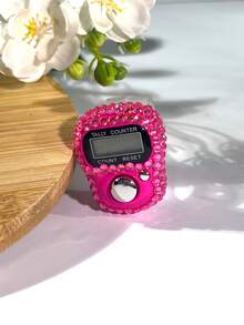 手指佩戴式水钻数字计数器，方便的钻孔设计手压计数器，适用于编织、祈祷（Tasbih）、锻炼、游戏计数和其他计数目的 - 彩色 - 查看 4