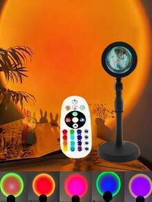 LED Sunset Mood Light -USB Powered, Creates Cozy Atmosphere, Suitable For Living Room Decor, Bedroom Lighting, Holiday Celebration, Couple Date Gift, Backdrop Lighting - Multi-color light - View 13