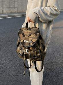 2025 New Casual Large Capacity Multifunctional Fashion Travel Backpack, Student Backpack - Army Green - View 5