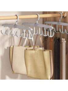 5pcs Rotating Hook Rack, Space Saving, Wavy Clothes Drying Rack, Multi-Functional Hanger, Suitable For Home/Dorm, Great Gift For Relatives, Family, Friends, Teachers, Classmates, Also Suitable For Travel, Outdoor Activities, Camping, Parties, Beach Vacations, Decoration, Storage & Organization, Can Hang Dresses, Pants, Shoes, Jeans, Boots, Skirts, Tops, Spring Minimalist Style, Summer - Multicolor - View 4