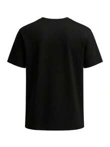 Men's Black T-Shirts - Black - View 5