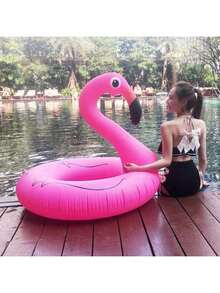 1pc Flamingo Swim Ring With Canopy, Inflatable Upright Swim Ring, Flamingo Detachable Upright Swim Ring For Pool (Suitable For Deep Water), Pool Inflatable, Beach Essentials, Pool Float - Multicolor - View 6