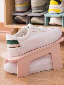 1pc Detachable 2-Tier Shoe Rack Organizer Shelf