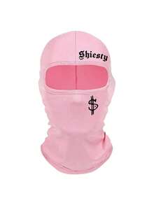 1pc/2pcs Letter & Dollar Sign Ski Mask Balaclava, Unisex, UV Protection Windproof Scarf, Suitable For Snowboarding And Motorcycling,Festival,Travel - Multicolor - View 5