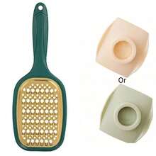 1 pieza Rallador multifunción de acero inoxidable, rebanador, rallador de pepino, rallador grueso y fino de doble cara, para usar - Multicolor - Ver 18