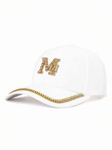 1 pieza Gorra de béisbol casual y minimalista ajustable para mujer - Beis - Ver 10