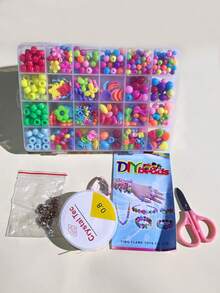 1 Box Handmade Beaded Toys, Wholesale Girls DIY Bracelet Educational Craft Jewelry Materials For Necklace & Bracelet