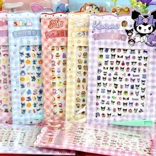 1 Set/1 Sheet Nail Stickers Cartoon Japanese Anime Cartoon Character Relief Nail Stickers Waterproof Nail Stickers, Cute And Beautiful, A Gift For Friends, Creating A Sense Of Surprise, Good-Looking And Affordable, New Year's Gift, Valentine's Day Gift, Easter Gift(Stochastic Style) - Multicolor - View 2
