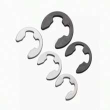 120/1000pcs Carbon Steel E-Shaped Open Spring, Open Spring C-Shaped Edging, Shaft E-Shaped Edging, Circlip Snap Ring - Black - View 6