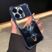 Una funda para teléfono con esquinas reforzadas, diseñespecíficamente para 17 16 Pro Plus, con un diseño de iceberg al atardecer.Tiene bordes de TPU electrochapados y fundas de silicona transparente, proporcionando protección integral, muy adecuado para fundas de teléfono Reno, fundas protectoras para mujeres, fundas de teléfono engrosadas, fundas de teléfono de mezclilla. - Colores mixtos - Ver 4
