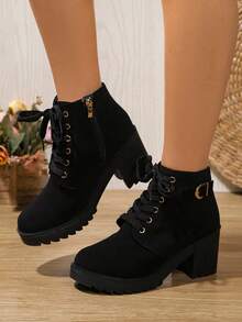 A Pair Of Winter Boots Suitable For Elegant Women, Waterproof And Wear-Resistant - 黑色888 - 查看 7