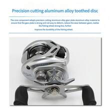 20+1 Bearing Long Shot Reel, 7.2:1 High Speed Ratio, Magnetic Brake, Suitable For Saltwater And Freshwater Fishing