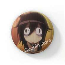 58mm 新款趣味动漫《丧女》黑木智子后室徽章胸针，动漫抱枕胸针，包包配饰装饰，朋友礼物，圣诞风格 - 58 mm - 查看 7
