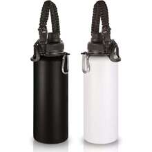 - Botellas de agua aisladas a granel,paquete de 2 unidades,botella deportiva de acero inoxidable de 40 onzas,con asa de paracaídas y tapa de boquilla,termo de agua de viaje(mix,juego de 2),36983814 - Rosa Pálido - Ver 1