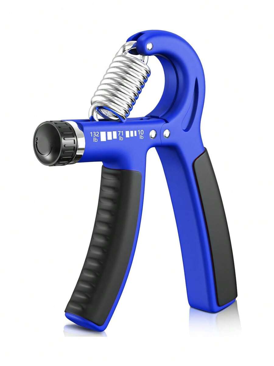 fortalecedor de agarre para antebrazo, fortalecedor de agarre ajustable para entrenamiento de fuerza y rehabilitación, resistencia de 10 a 125 libras, ideal para atletas y terapia física (1,36984709 - Negro - Ver 1